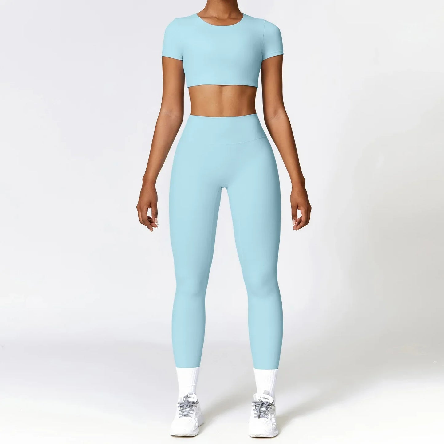 2PCS Seamless Gym Set for Women - Workout & Yoga Outfit