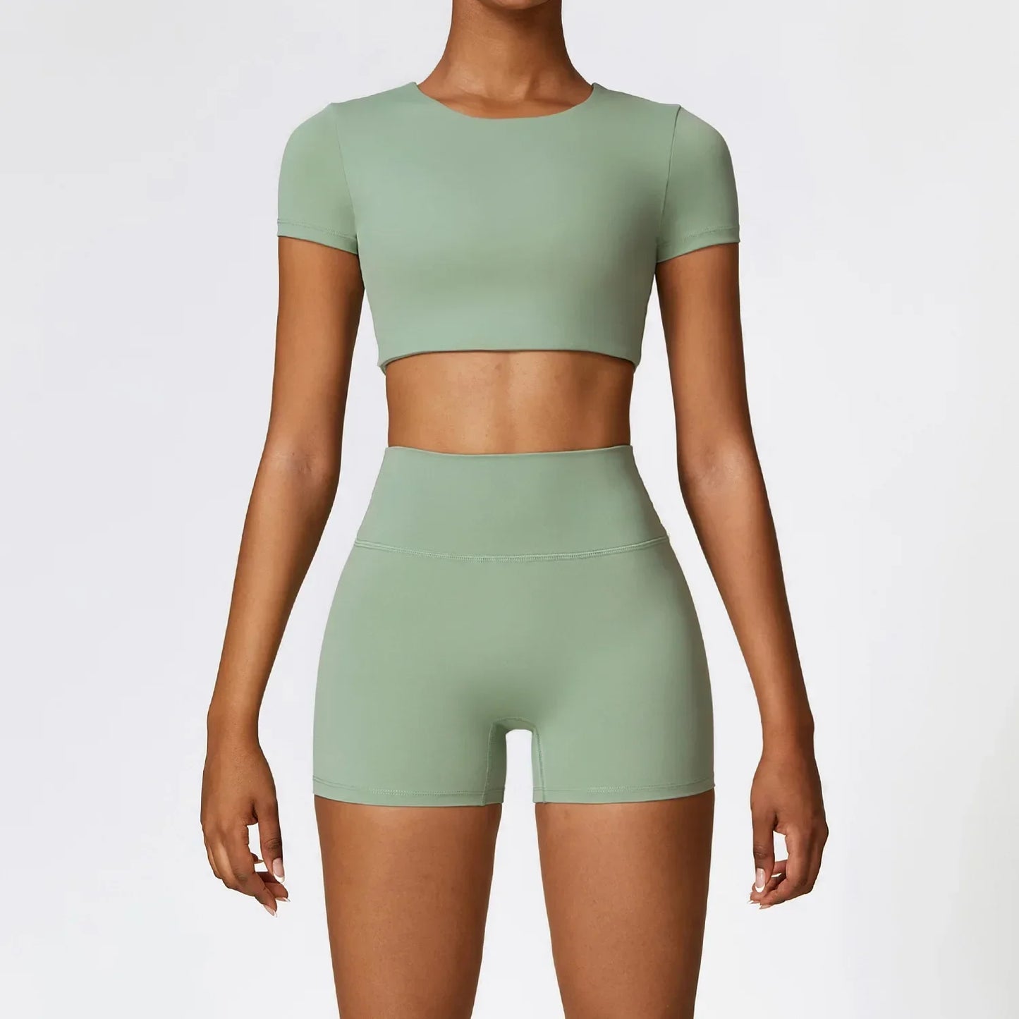 2PCS Seamless Gym Set for Women - Workout & Yoga Outfit