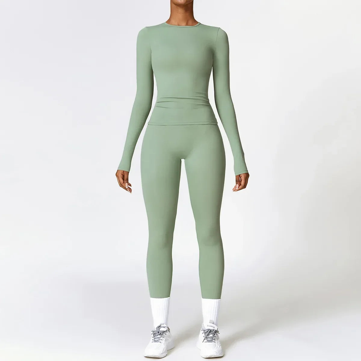 2PCS Seamless Gym Set for Women - Workout & Yoga Outfit