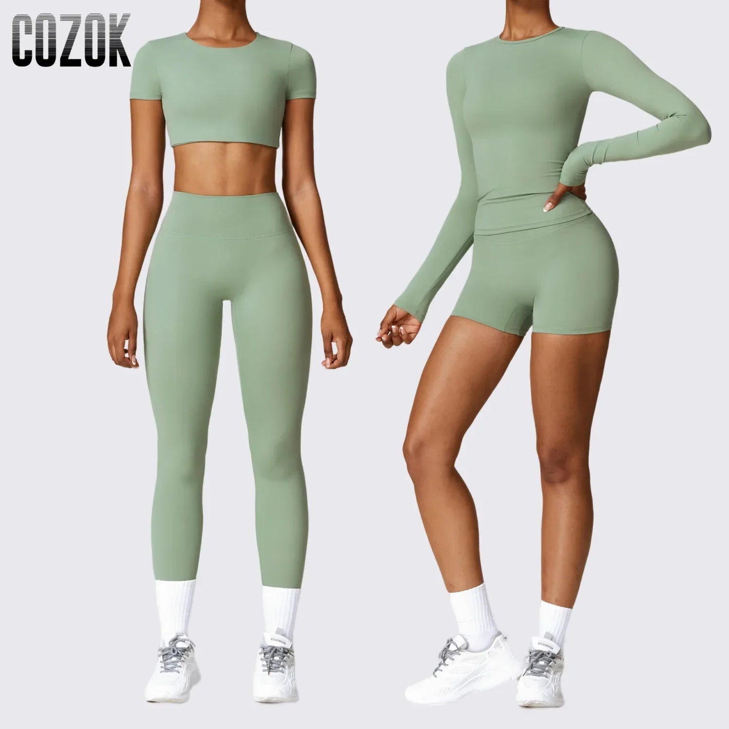 2PCS Seamless Gym Set for Women - Workout & Yoga Outfit