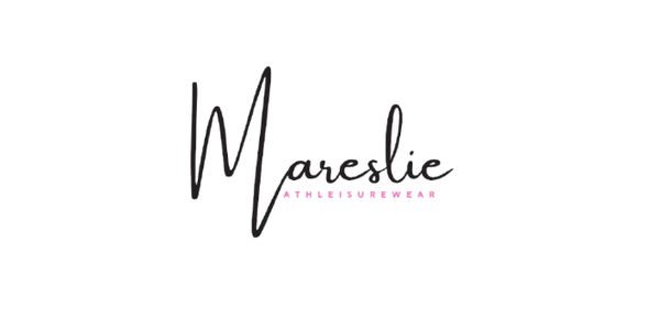 Mareslie Athleisurewear logo – Feminine, modern logo for activewear and lifestyle fashion