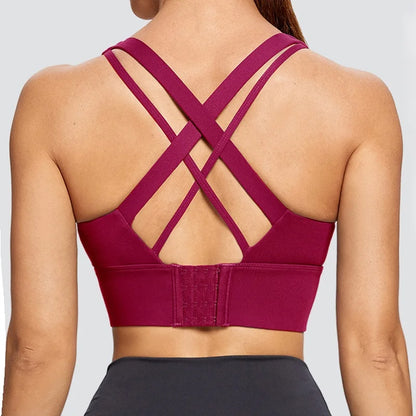 Cloud Hide Sports Bra – Push Up Yoga Crop Top for Women