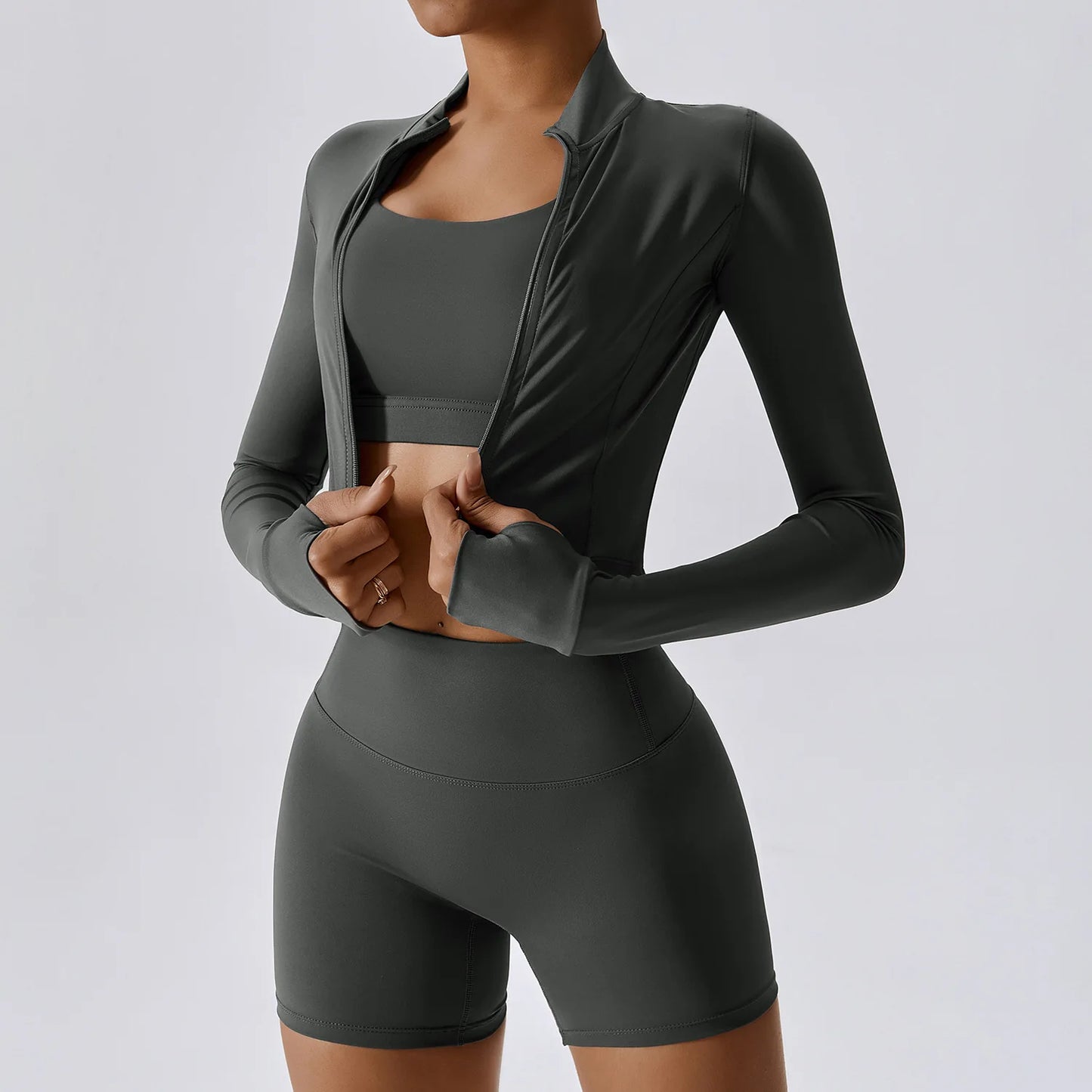 Women’s Seamless Full-Sleeve Activewear Top | Yoga & Fitness