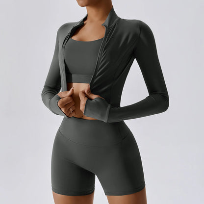 Women’s Seamless Full-Sleeve Activewear Top | Yoga & Fitness