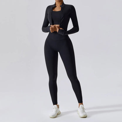 Women’s Seamless Full-Sleeve Activewear Top | Yoga & Fitness
