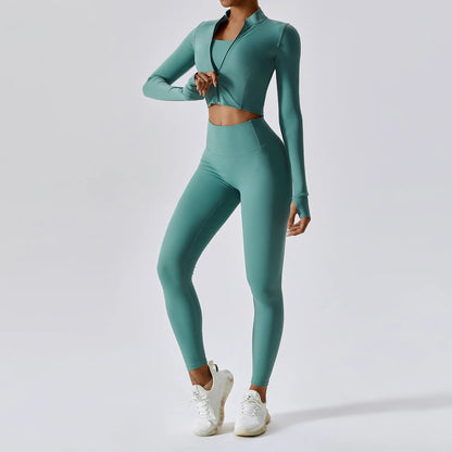 Women’s Seamless Full-Sleeve Activewear Top | Yoga & Fitness