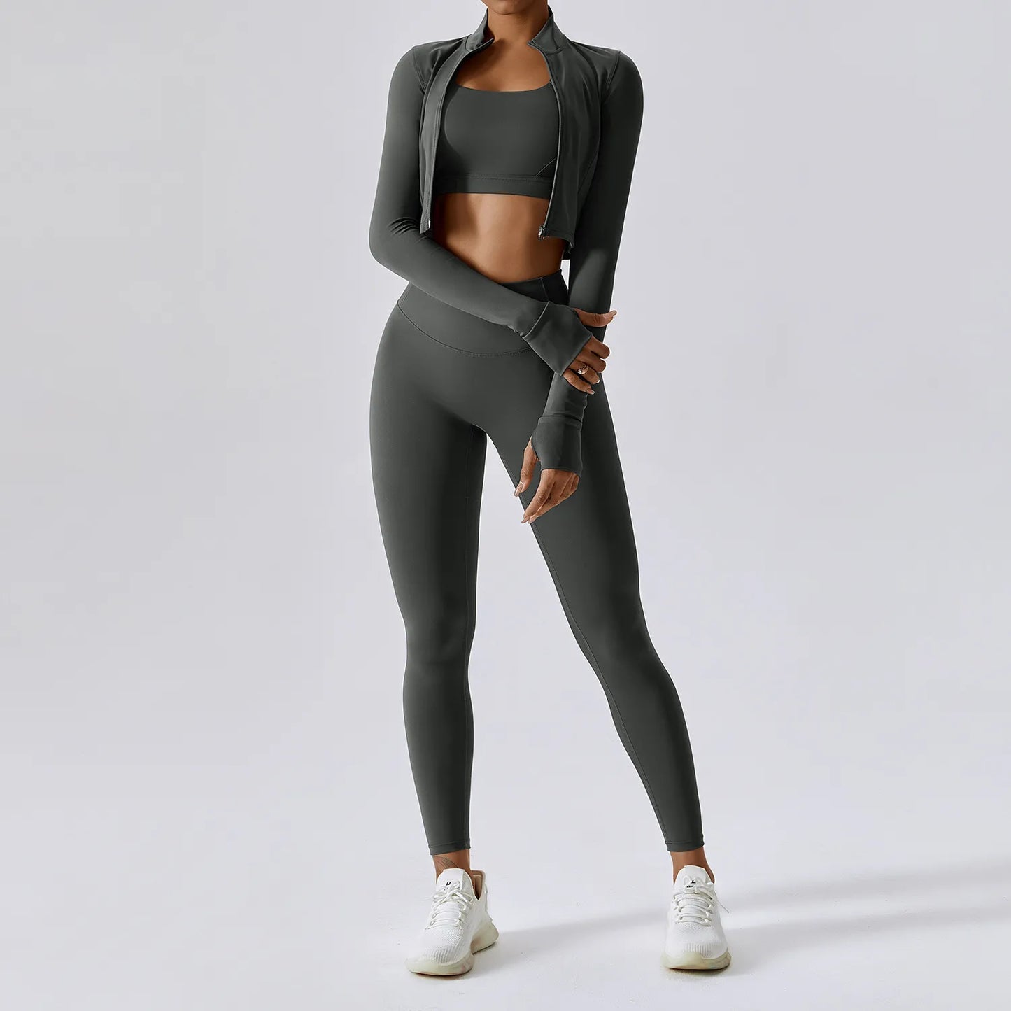 Women’s Seamless Full-Sleeve Activewear Top | Yoga & Fitness