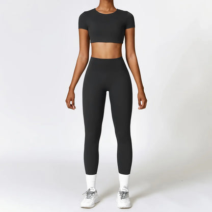 2PCS Seamless Gym Set for Women - Workout & Yoga Outfit