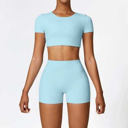 2PCS Seamless Gym Set for Women - Workout & Yoga Outfit