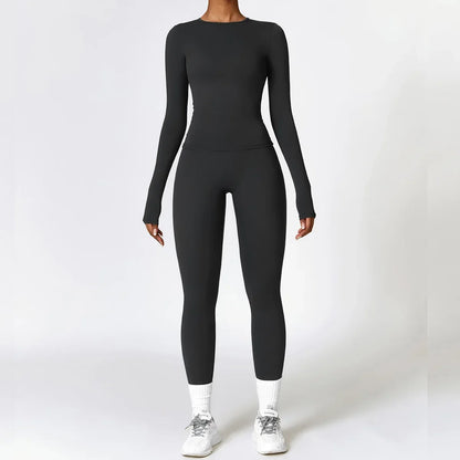 2PCS Seamless Gym Set for Women - Workout & Yoga Outfit