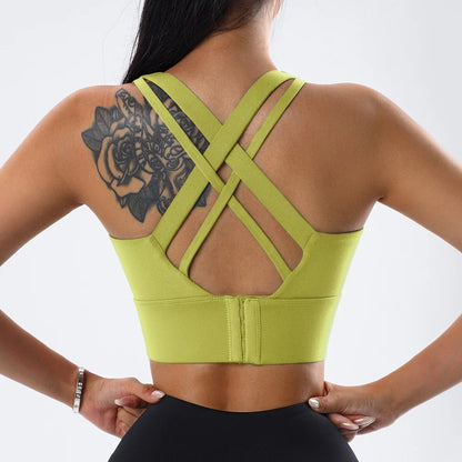 Cloud Hide Sports Bra – Push Up Yoga Crop Top for Women